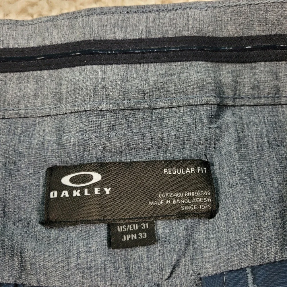 Oakley Golf‎ Pants Mens 31x31 Blue Gray Regular Fit Performance Trousers